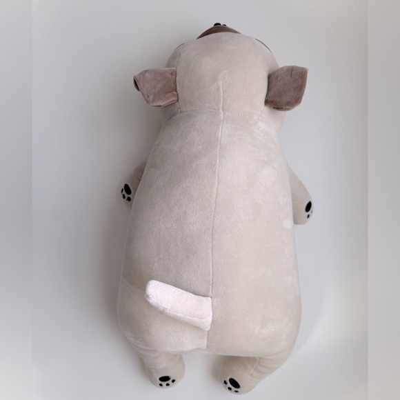 18โ Bulldog Plush Stuffed Animal Pillow Doll, Soft Fluffy Puppy Dog - Picture 4 of 13